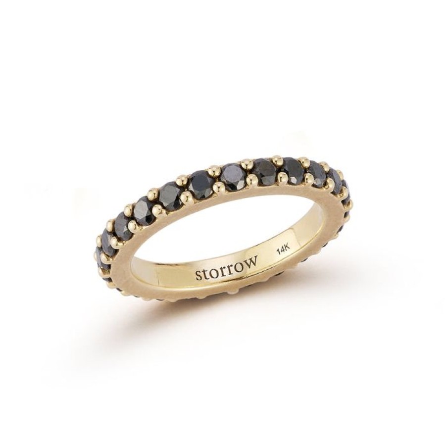 Jewelry STORROW | 14K Gold Black Diamond Isabel Ring