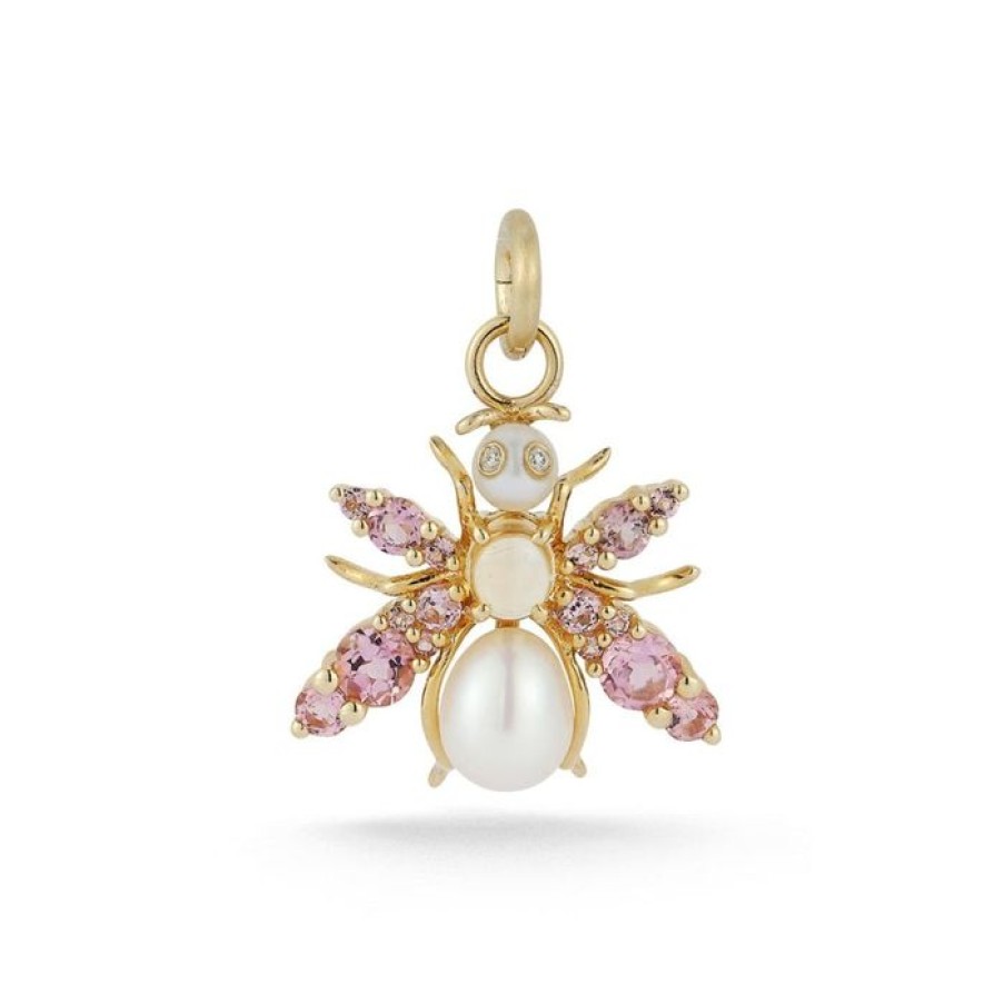 Jewelry STORROW | 14K Gold & Gemstone Beatrice Bee Charm