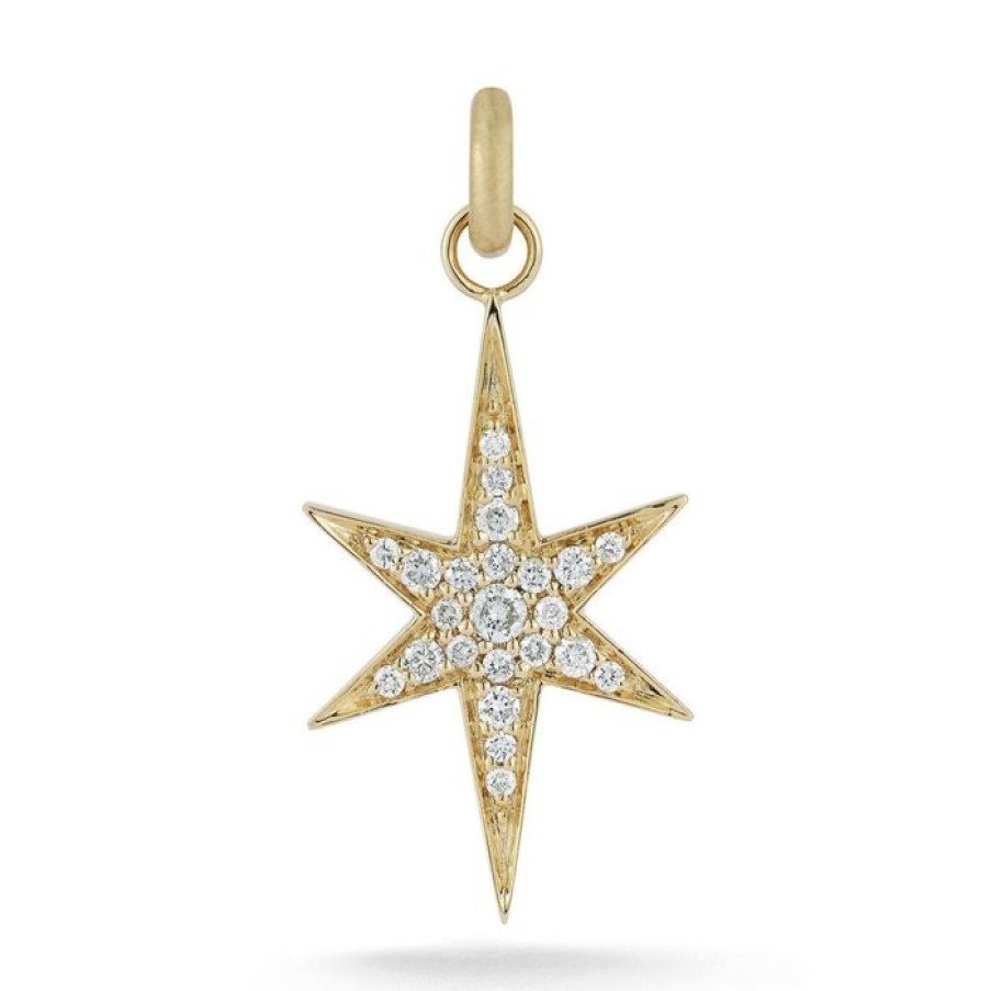 Jewelry STORROW | 14K Gold Diamond Large Stella Charm