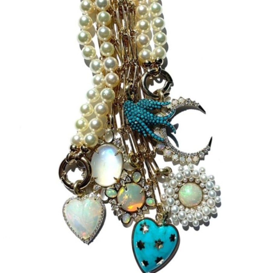 Jewelry STORROW | 14K Gold & Turquoise Birdie Charm