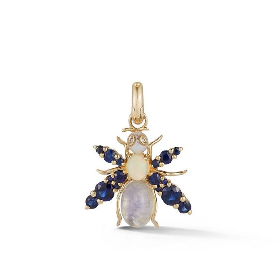 Jewelry STORROW | 14K Gold & Gemstone Beatrice Bee Charm