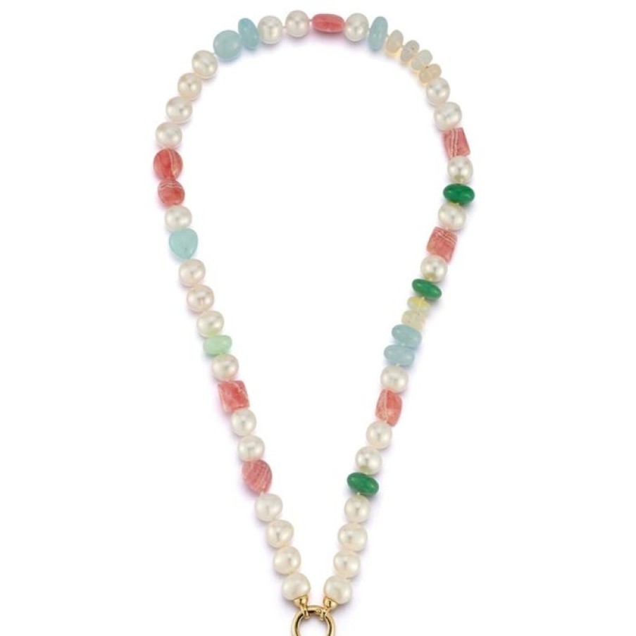 Jewelry STORROW | 14K 18" 8Mm Freshwater Pearl & Gem Sweet Maisy #2 Necklace