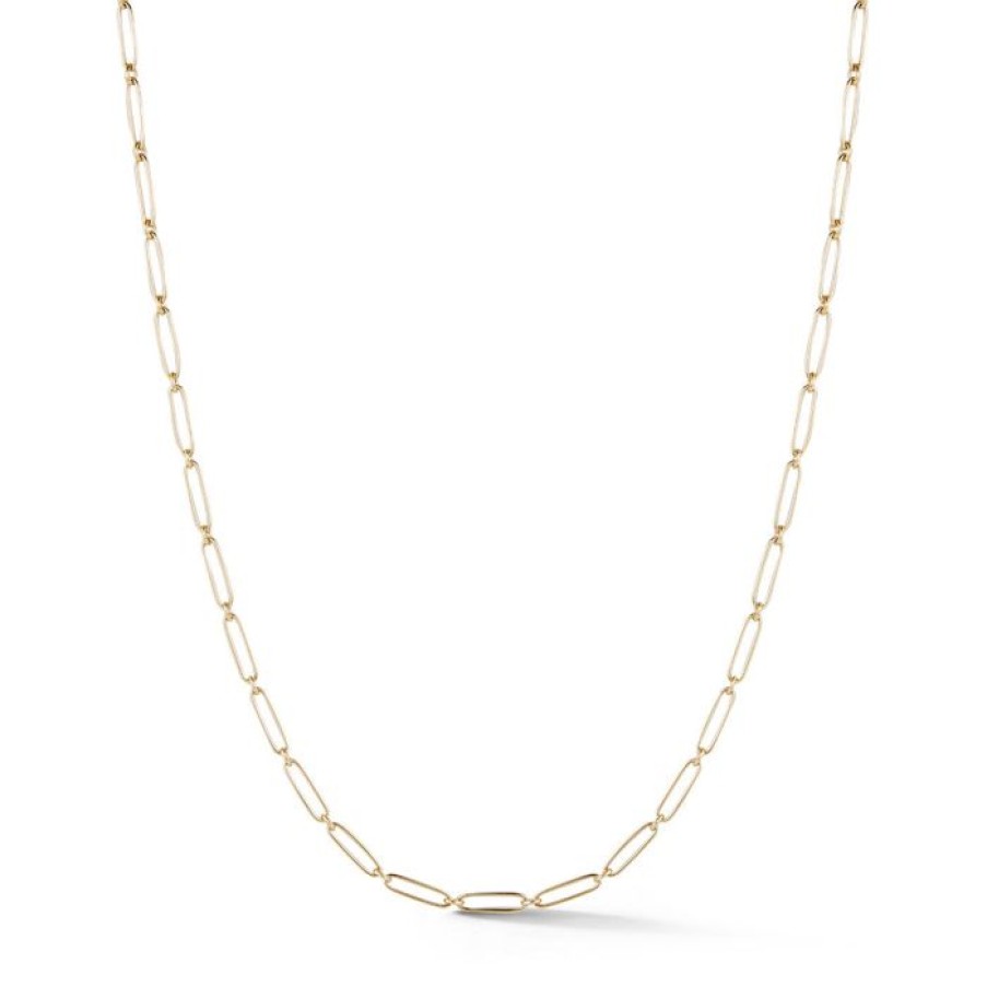 Jewelry STORROW | 14K Gold Alternating Elongated Link 18" Grover Chain