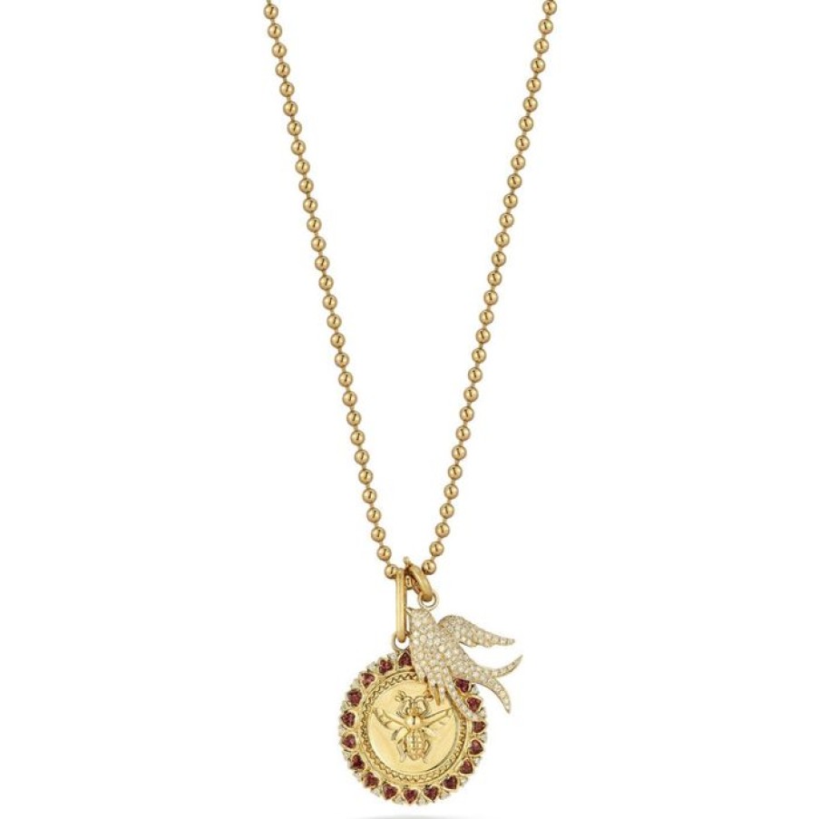 Jewelry STORROW | 14K Matilda & Birdie Multi-Charm Necklace