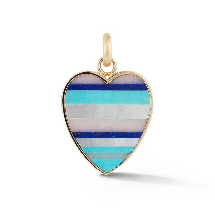 Jewelry STORROW | 14K Gold & Gemstone Eloise Heart Charm