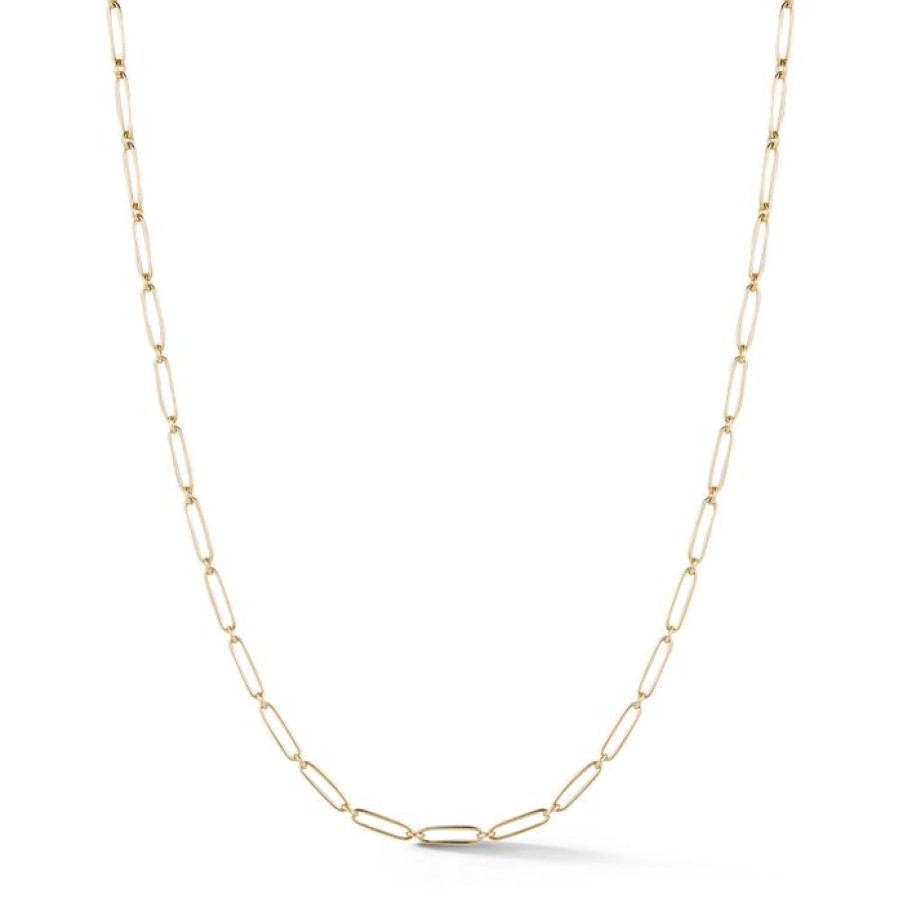 Jewelry STORROW | 14K Gold Alternating Elongated Link 20" Grover Chain