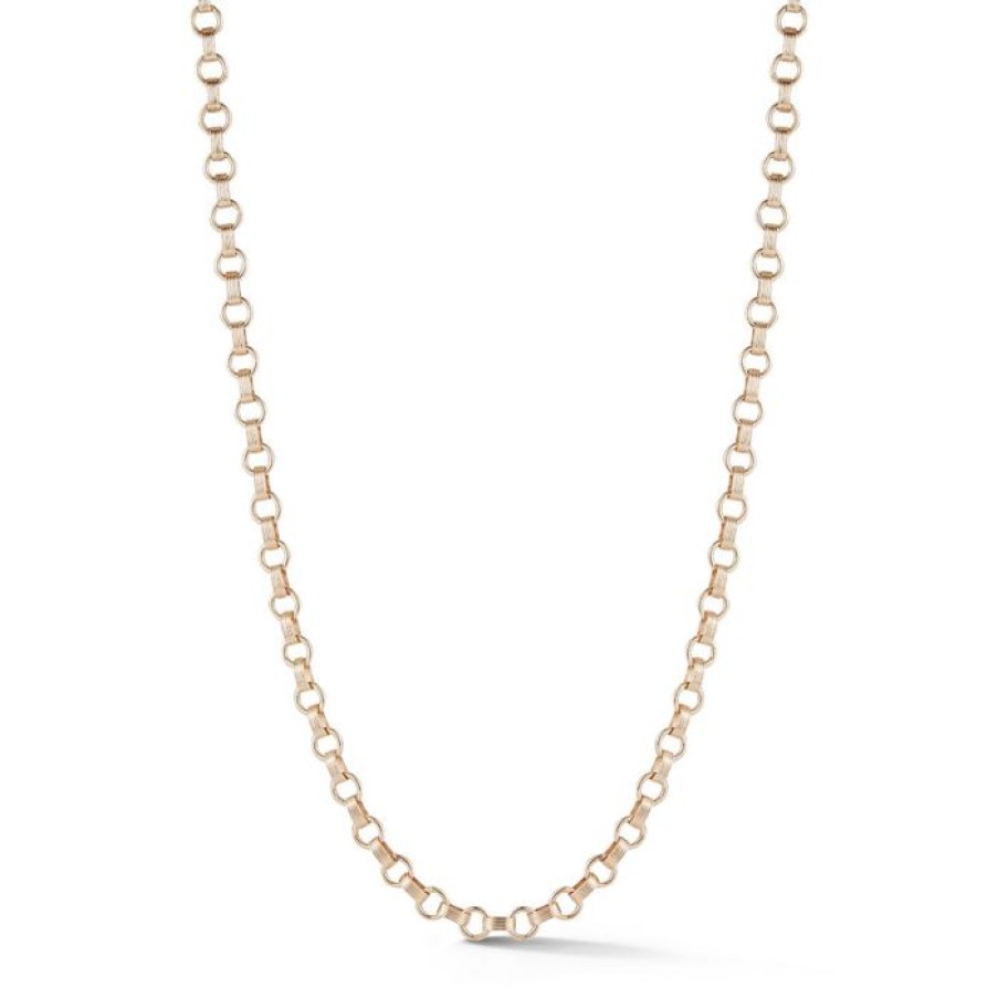 Jewelry STORROW | 14K Gold Book Link 18" Everett Chain