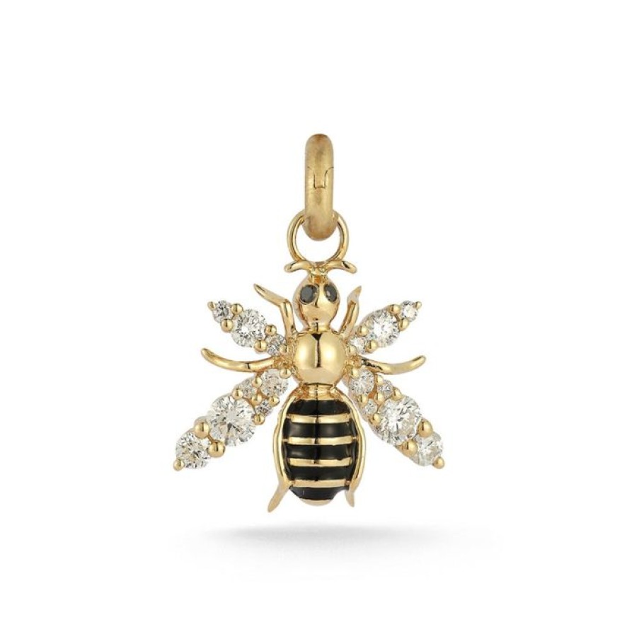 Jewelry STORROW | 14K Gold Diamond & Enamel Betty Bee Charm