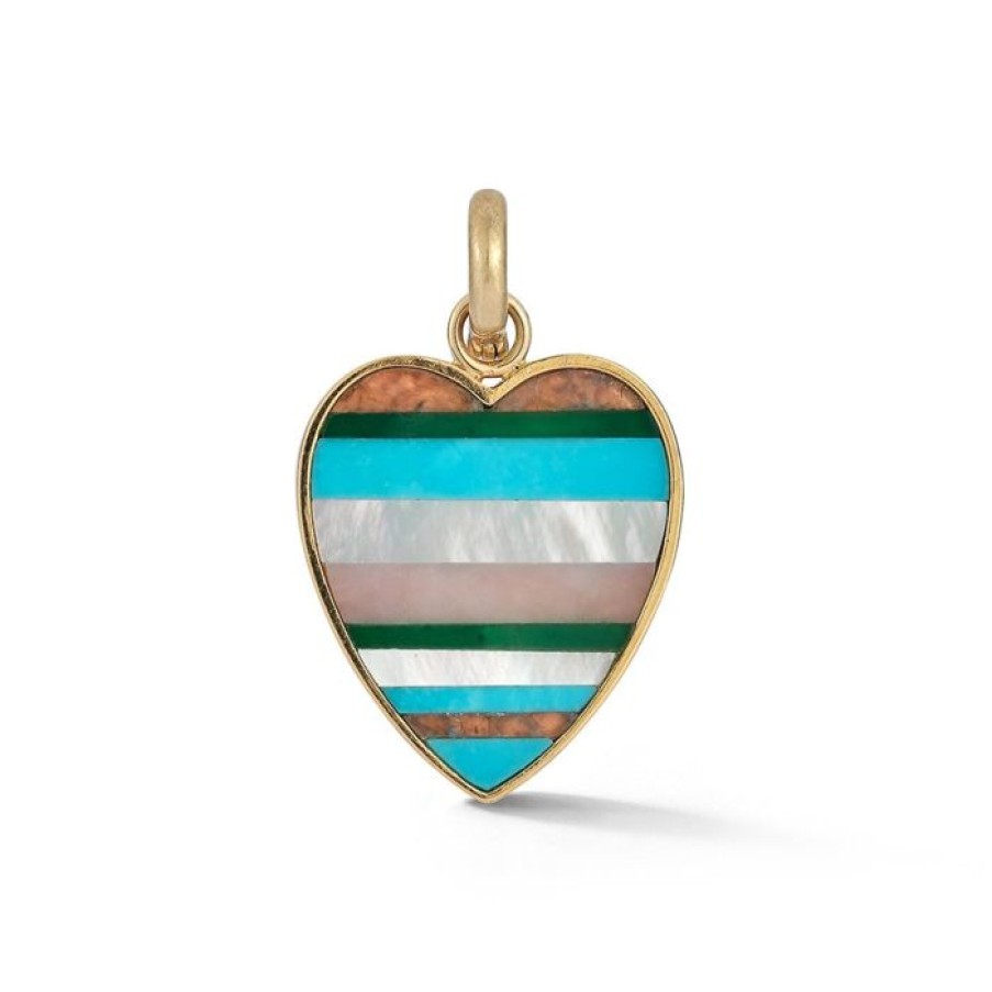 Jewelry STORROW | 14K Gold & Gemstone Eloise Heart Charm