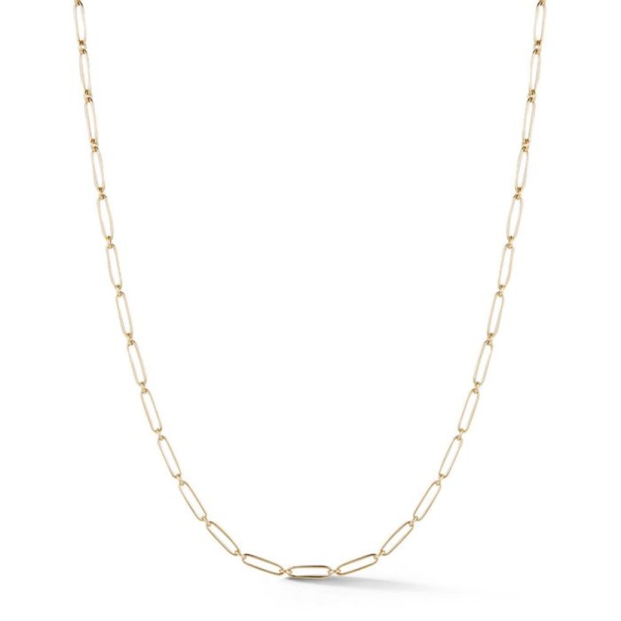 Jewelry STORROW | 14K Gold Alternating Elongated Link 22" Grover Chain