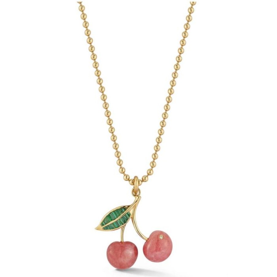 Jewelry STORROW | 14K Sweet Cherry & Stanley Multi-Charm Necklace