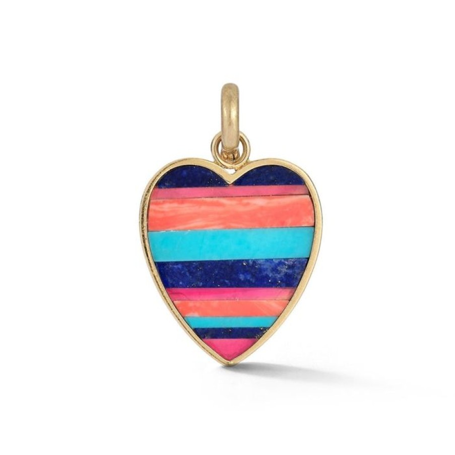 Jewelry STORROW | 14K Gold & Gemstone Eloise Heart Charm