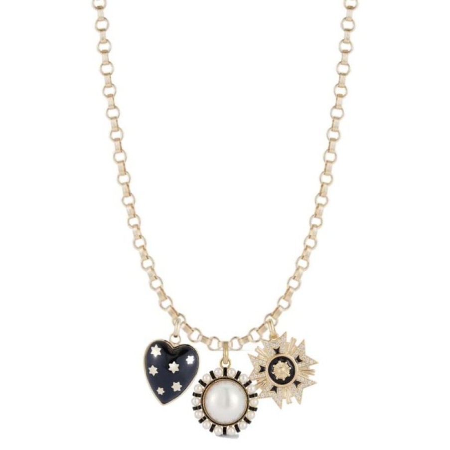 Jewelry STORROW | 14K Anna, Libby & Florence Multi-Charm Necklace