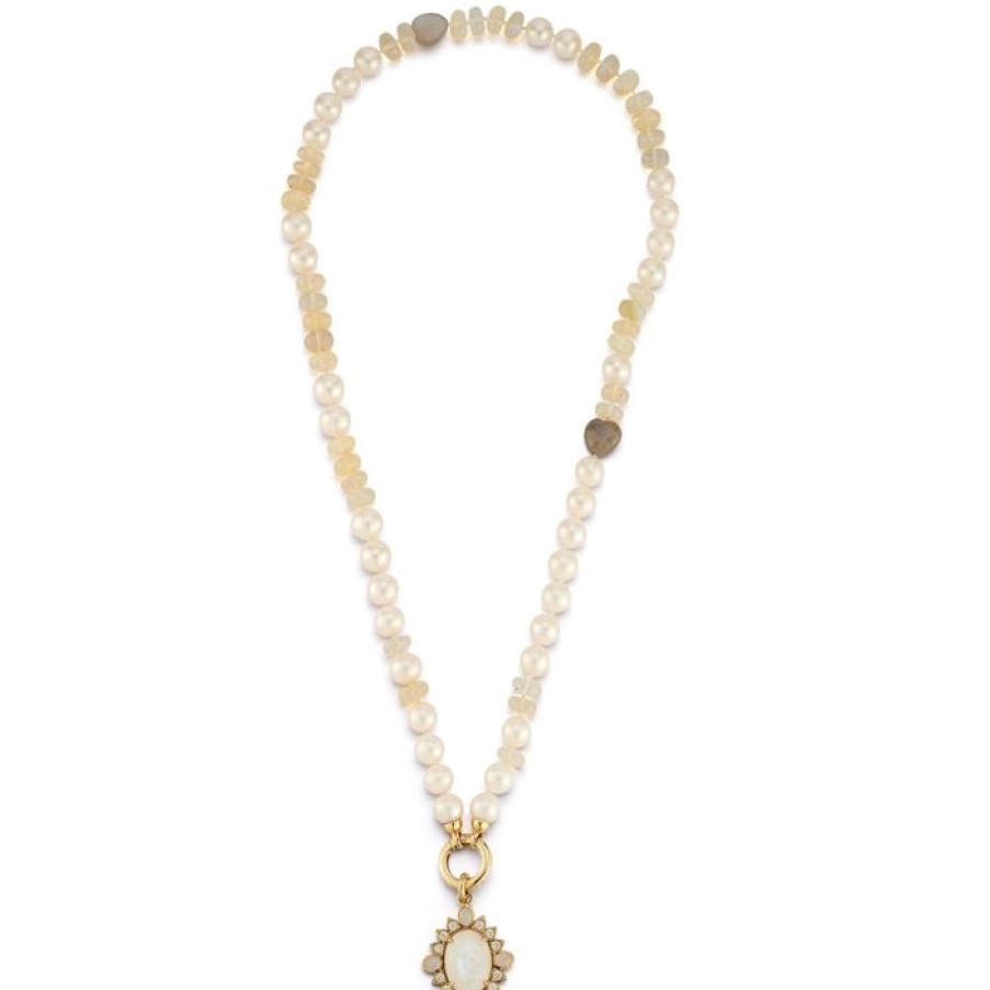 Jewelry STORROW | 14K 19.5" 8Mm Freshwater Pearl & Gem Sweet Maisy #1 Necklace