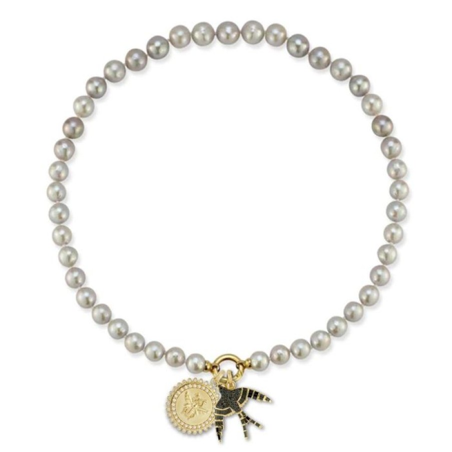 Jewelry STORROW | 14K Ezra, Evelyn & Minnie Multi-Charm Necklace