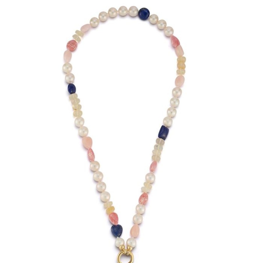 Jewelry STORROW | 14K 18.5" 8Mm Freshwater Pearl & Gem Sweet Maisy #3 Necklace