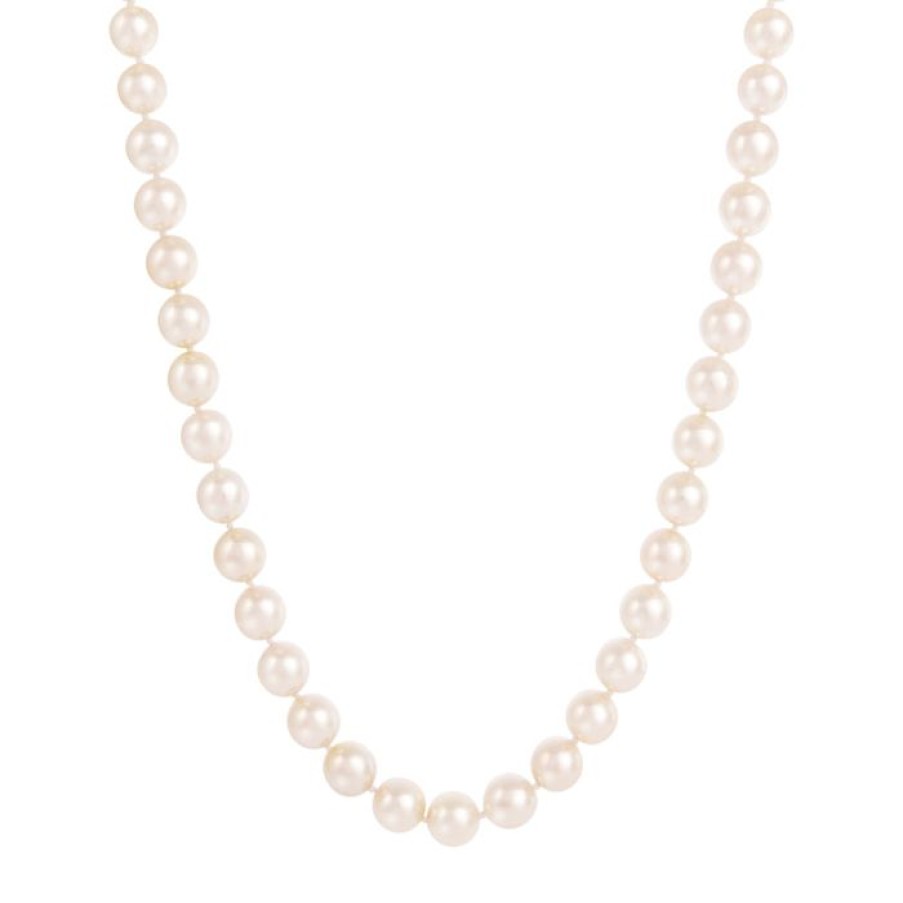 Jewelry STORROW | 14K 18" Aaa 7.5-8.5Mm Japanese Akoya Pearl Howie Necklace