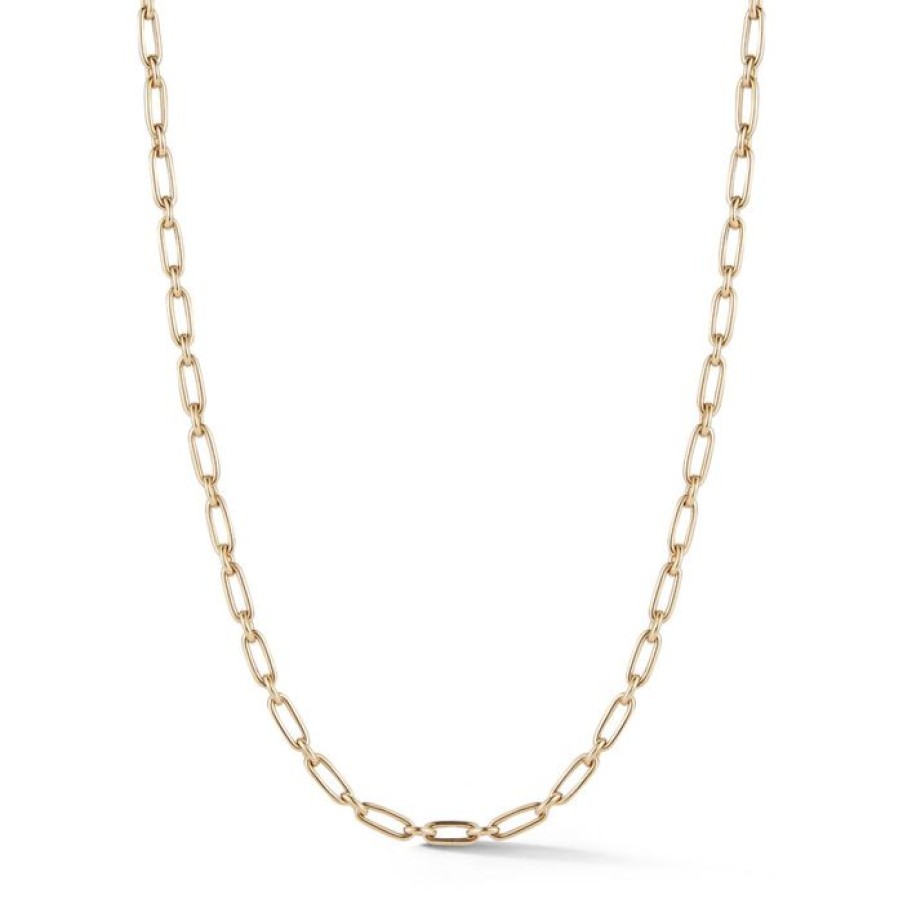 Jewelry STORROW | 14K Gold Heavy Alternating Elongated Link 20" Oscar Chain