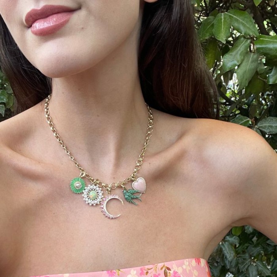 Jewelry STORROW | 14K Gold & Emerald Birdie Charm