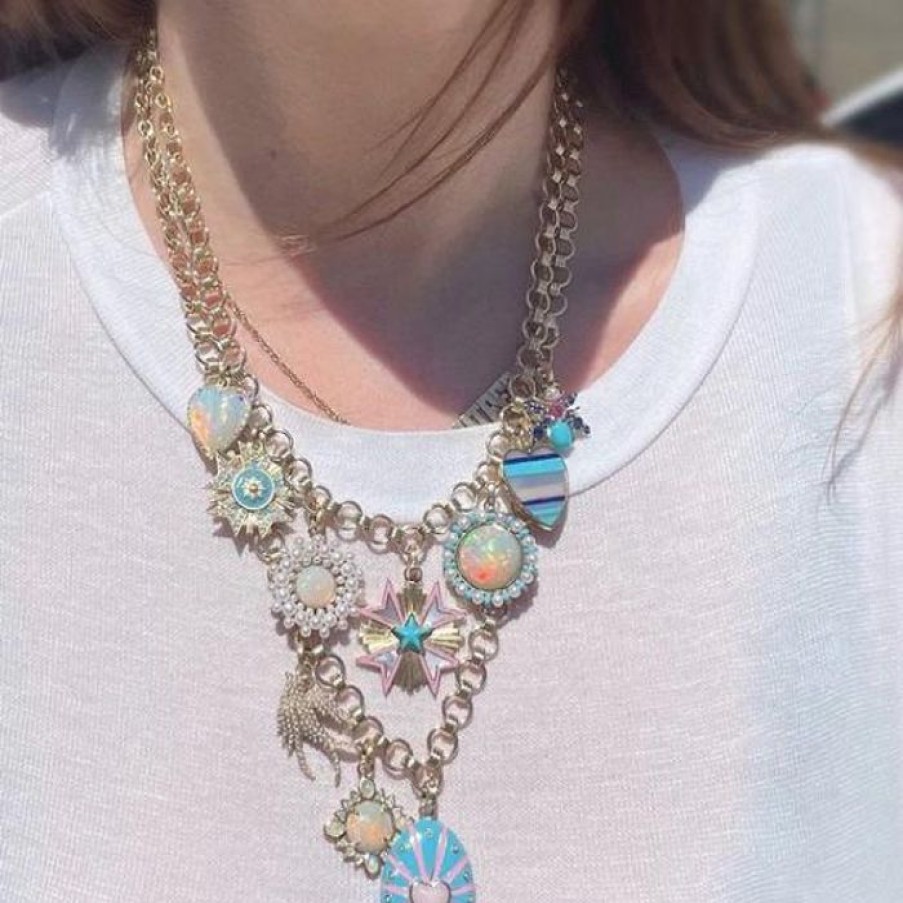 Jewelry STORROW | 14K Juliet, Libby & Emmeline Multi-Charm Necklace