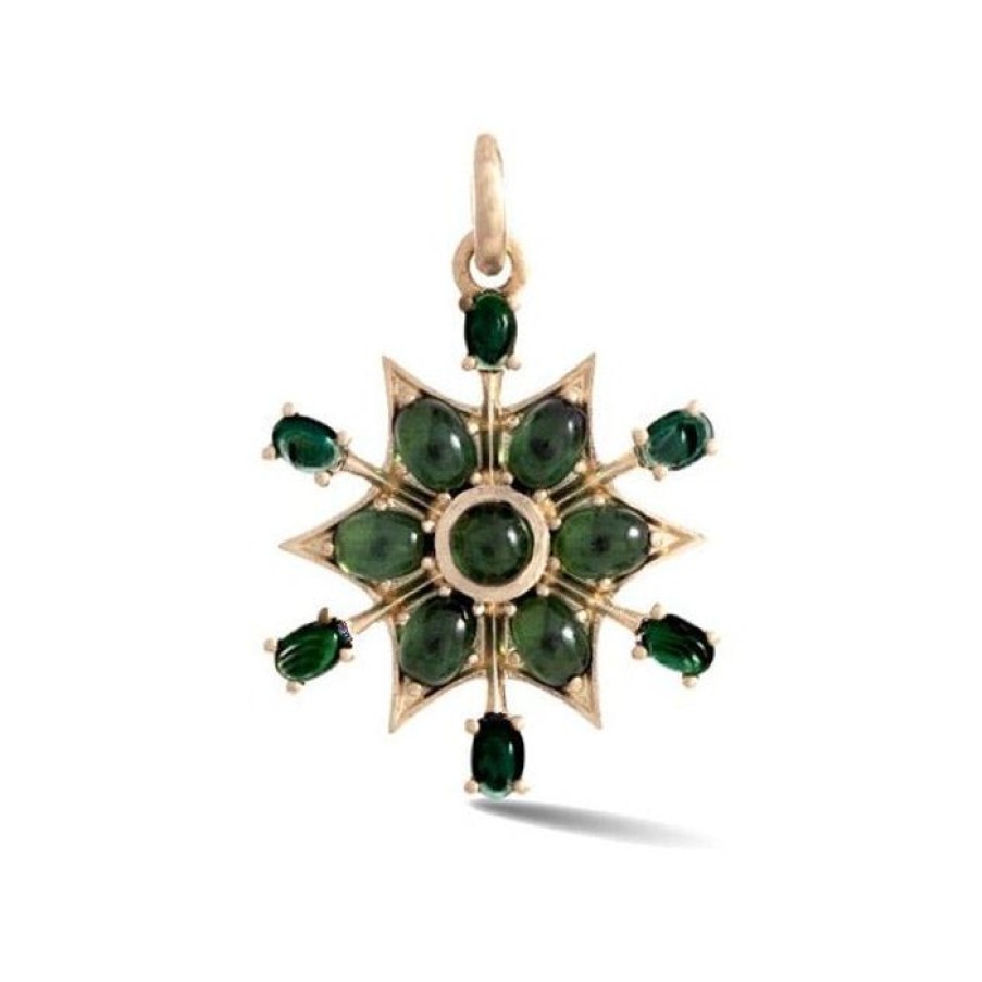 Jewelry STORROW | 14K Gold & Green Tourmaline Sadie Charm