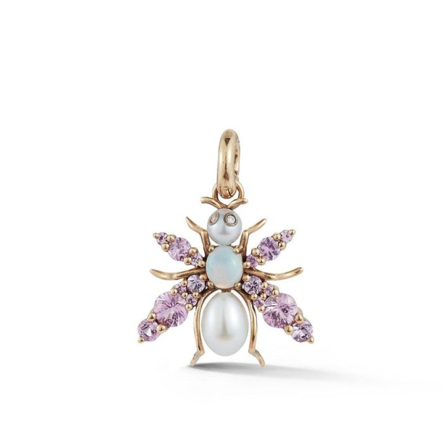 Jewelry STORROW | 14K Gold & Gemstone Beatrice Bee Charm